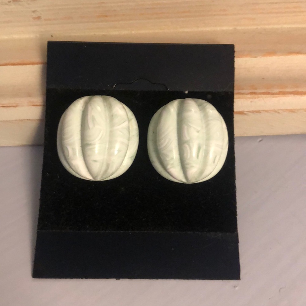 Vintage glass earrings